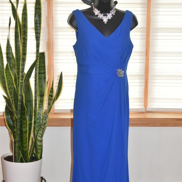 David's Bridal Dresses Davids Bridal Long Bridesmaid Blue Dress